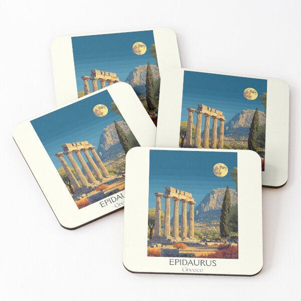 Item preview, Epidaurus Poster – Ancient Greek Theater in Vintage Art designed and sold by TuncGK.