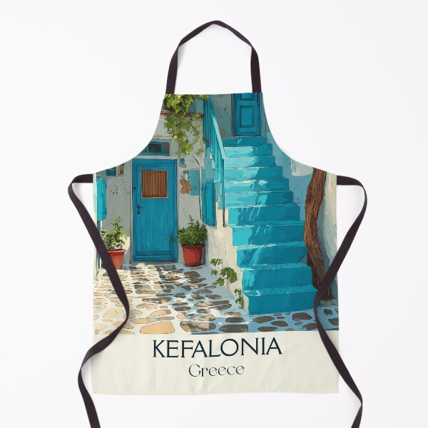 Item preview, Kefalonia Poster – Greek Island Serenity in Retro Coastal Art designed and sold by TuncGK.