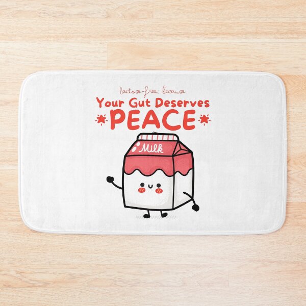 Item preview, Lactose-free: because your gut deserves peace (lactose-free milk) designed and sold by Peerless-Prime.