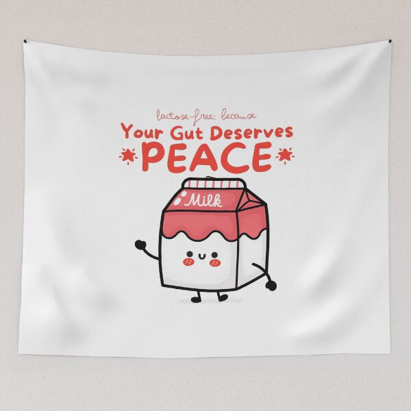 Item preview, Lactose-free: because your gut deserves peace (lactose-free milk) designed and sold by Peerless-Prime.