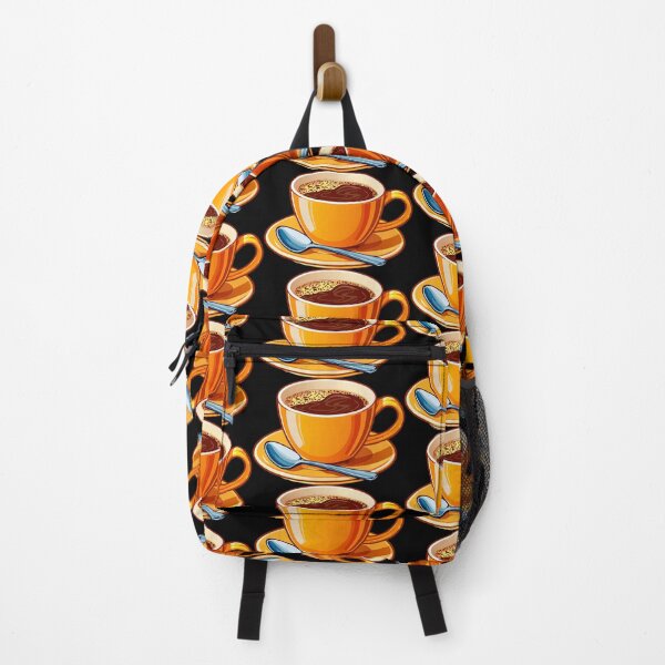 Item preview, orange coffee cup on a saucer filled with coffee,  realistic coffee cup, Coffee cup beverage, cafe breakfast illustration, Tasty Coffee, hot cup of coffee with a small spoon designed and sold by Danler.