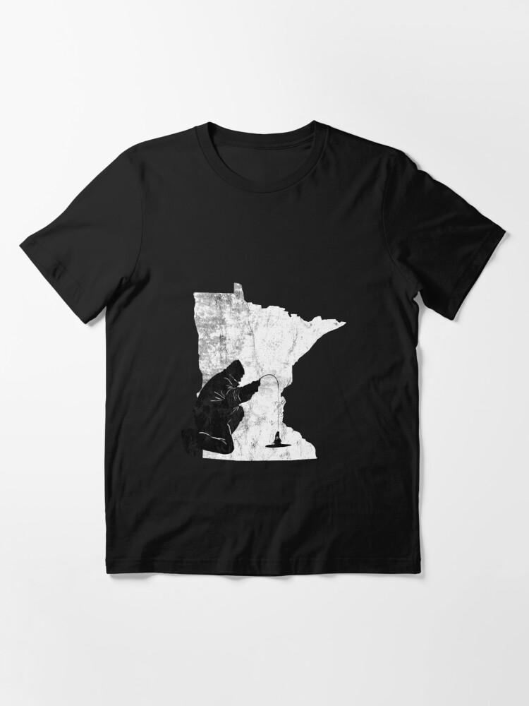 Vintage Minnesota Ice Fishing Fishermen Tee Essential T-Shirt for