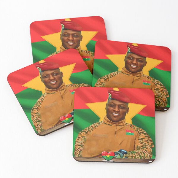 Item preview, Captain Ibrahim Traore - Pan African leader of Burkina Faso designed and sold by Youngkev-arts.