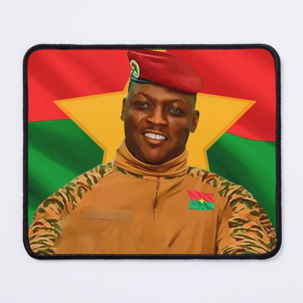 Item preview, Captain Ibrahim Traore - Pan African leader of Burkina Faso designed and sold by Youngkev-arts.