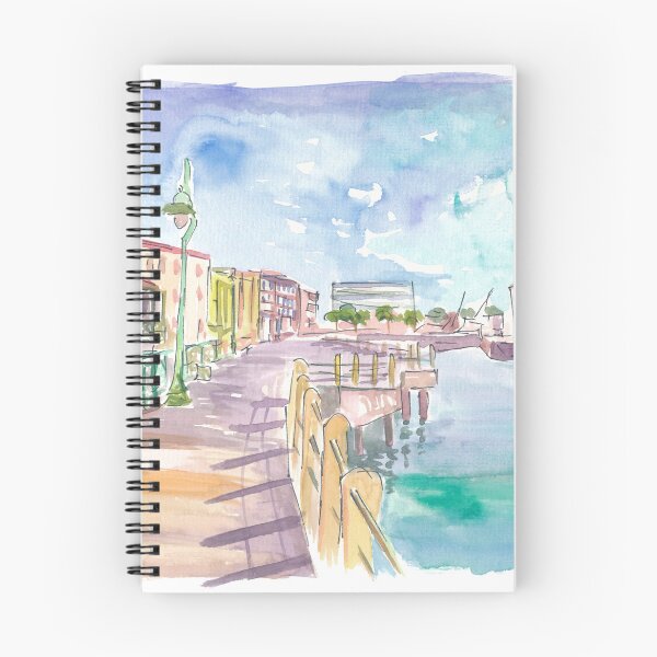 Item preview, Paseo marítimo de Bridgetown iluminado por el sol con el puerto en Barbados designed and sold by artshop77.