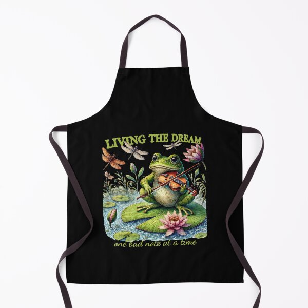 Item preview, Fiddlin' Frog – Living the Dream One Bad Note at a Time designed and sold by RedDogStudio.