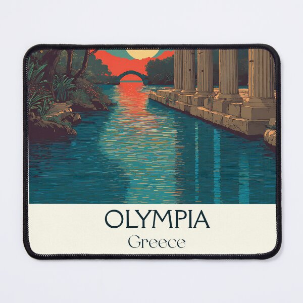Item preview, Olympia Poster – Ancient Greek Games Site in Vintage Art designed and sold by TuncGK.