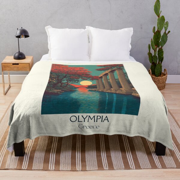 Item preview, Olympia Poster – Ancient Greek Games Site in Vintage Art designed and sold by TuncGK.
