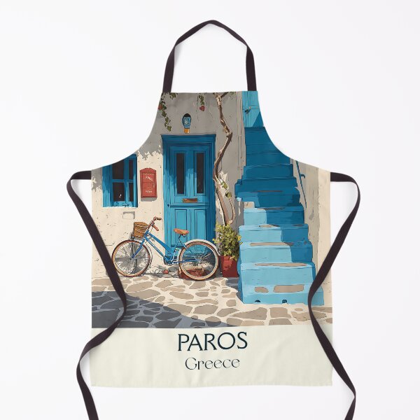 Item preview, Paros Poster – Cycladic Greek Island in Vintage Summer Style designed and sold by TuncGK.