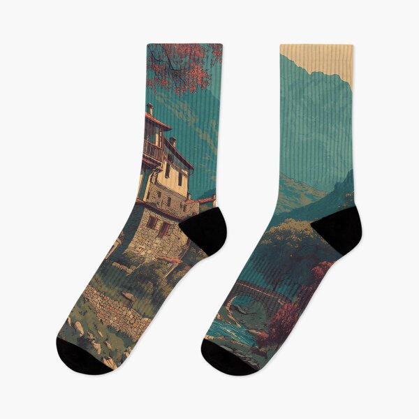 Item preview, Zagori Poster – Traditional Greek Villages in Mountain Landscape Art designed and sold by TuncGK.