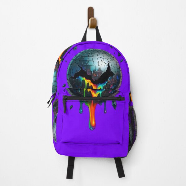 Item preview, Broken Disco Ball with Rainbow Neon Drips designed and sold by Shoot-The-Moon.