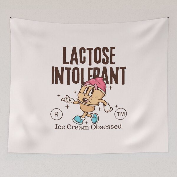 Item preview, Lactose intolerant, ice cream obsessed (lactose-free ice cream) designed and sold by Peerless-Prime.