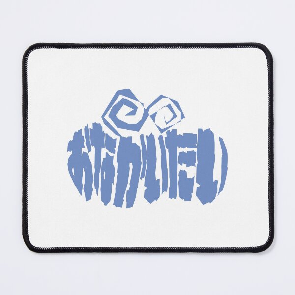 Item preview, Stomachache - Onaka Itai Typography (Light Blue) designed and sold by SkyPopDesignsJP.