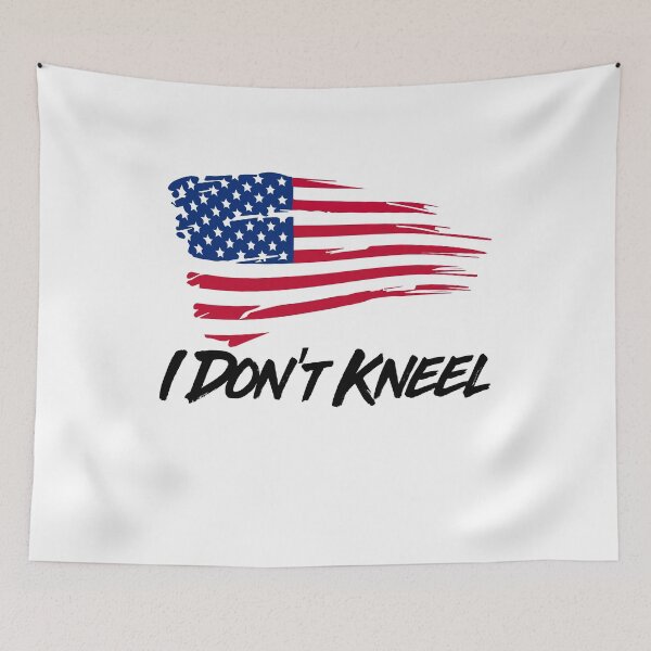 Item preview, I Don't Kneel -Happy Independence Day- Patriotic Stand For The Flag-USA 4th of July designed and sold by Al Collections.
