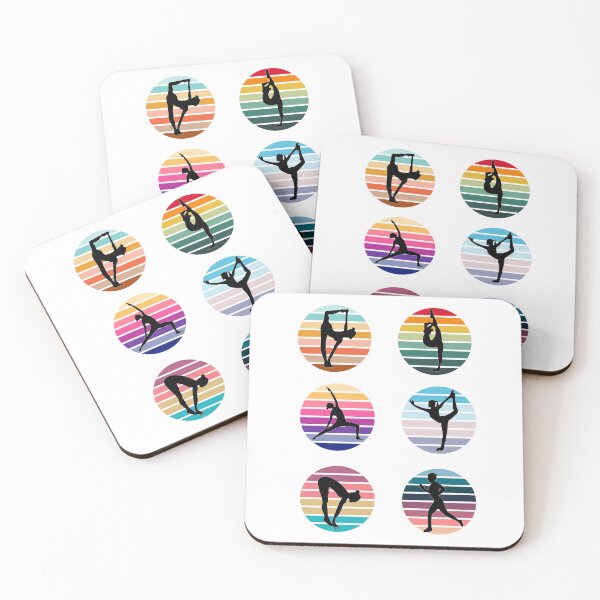 Item preview, Six Yoga Postures – Mindful Wellness Design Celebrating Balance, Flexibility, and Inner Peace designed and sold by ArtsyExplorer.