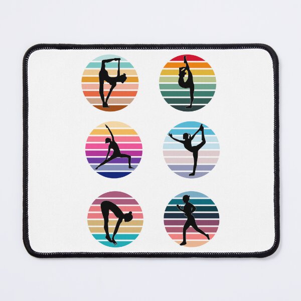Item preview, Six Yoga Postures – Mindful Wellness Design Celebrating Balance, Flexibility, and Inner Peace designed and sold by ArtsyExplorer.