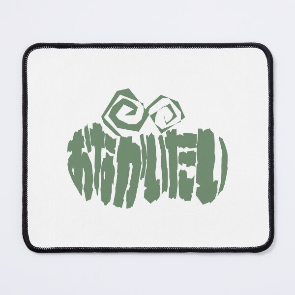 Item preview, Stomachache - Onaka Itai Typography (Muted Green) designed and sold by SkyPopDesignsJP.