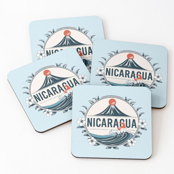 Item preview, Nicaragua Retro: Volcanoes and Surf Waves designed and sold by Claustronautas.