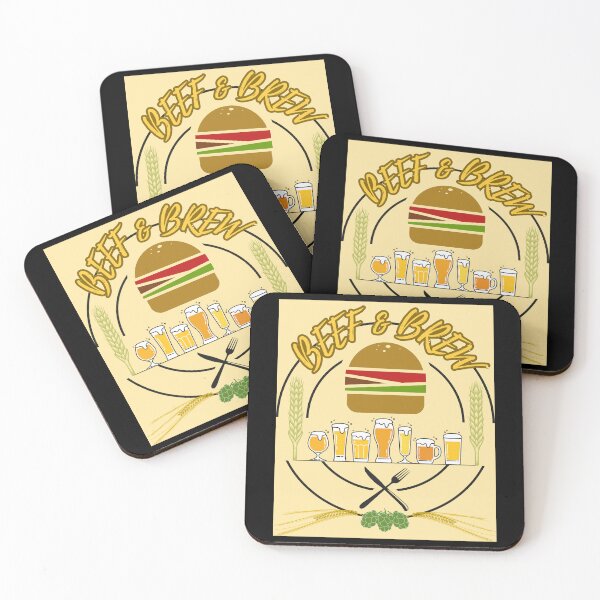 Item preview, Beef & Brew Burger and Beer Graphic Design designed and sold by E20STUDIO.
