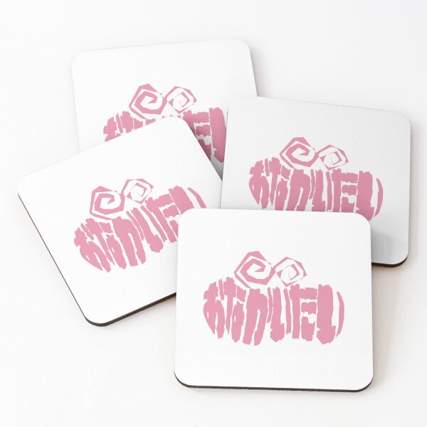 Item preview, Stomachache - Onaka Itai Typography (Light Pink) designed and sold by SkyPopDesignsJP.