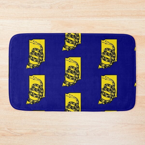 Item preview, HOOSIER   - Libertarian - Don't Tread On Me Gadsden Snake on INDIANA Map on Blue default background, #020279 designed and sold by pelagio.
