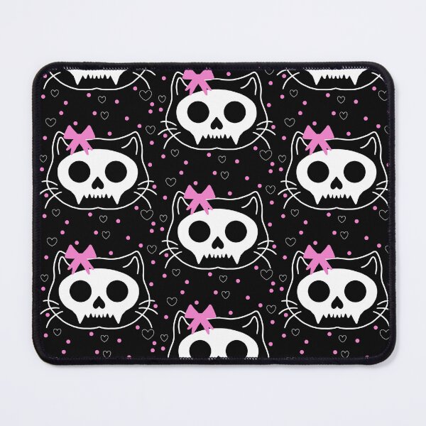 Item preview, Emo cat skull pattern designed and sold by Bugbotherer30.