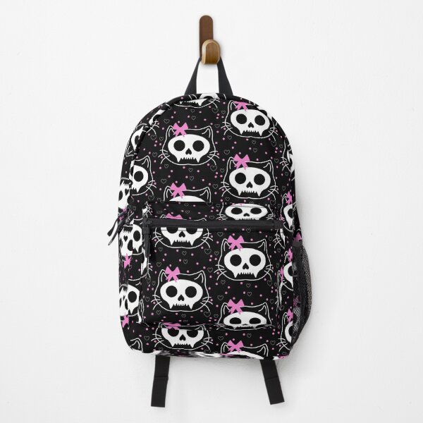 Item preview, Emo cat skull pattern designed and sold by Bugbotherer30.