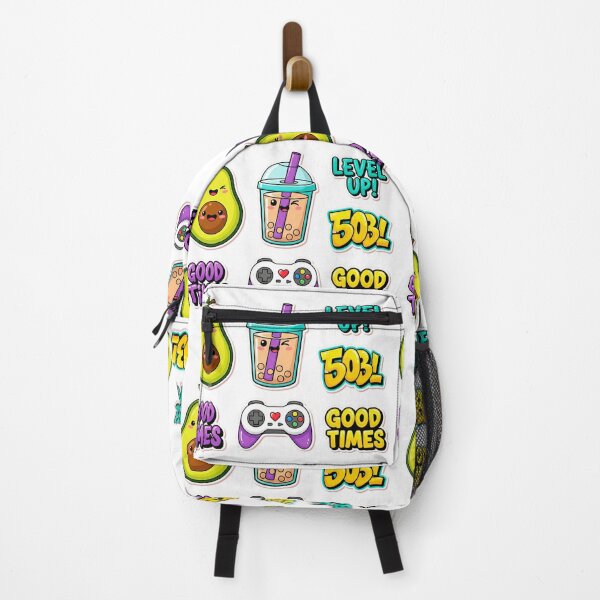 Item preview, Kawaii Sticker Collection with Avocado, Bubble Tea, and Game Controller designed and sold by j-2k.