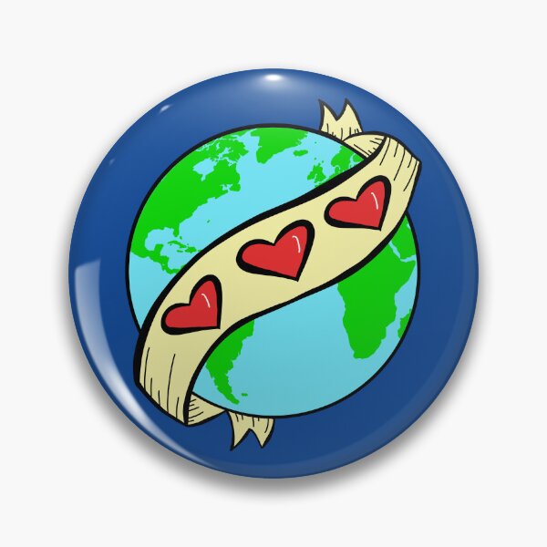 Item preview, I Love Earth with blue background  designed and sold by missmann.