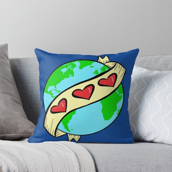 Item preview, I Love Earth with blue background  designed and sold by missmann.
