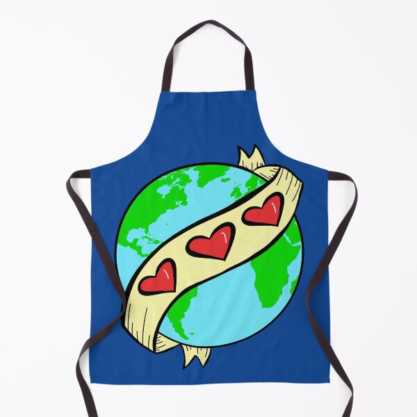 Item preview, I Love Earth with blue background designed and sold by missmann.