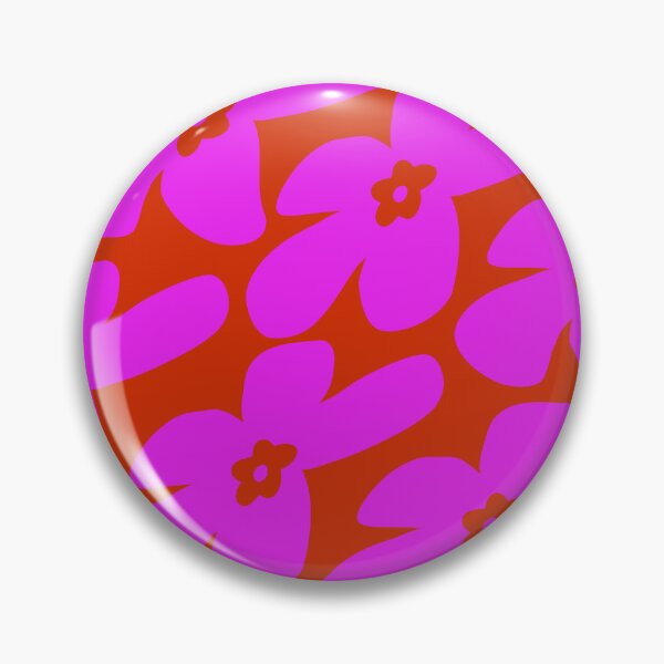 Item preview, Abstract Flowers Pattern 11 in Orange Red Pink designed and sold by nineFlorals.