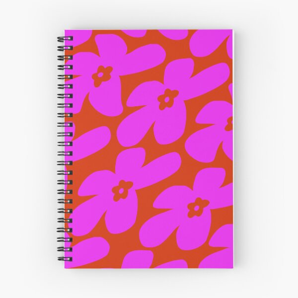 Item preview, Abstract Flowers Pattern 11 in Orange Red Pink designed and sold by nineFlorals.