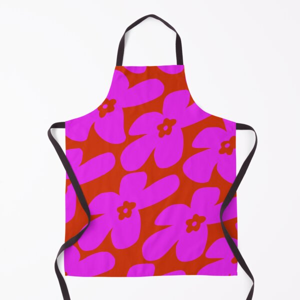 Item preview, Abstract Flowers Pattern 11 in Orange Red Pink designed and sold by nineFlorals.
