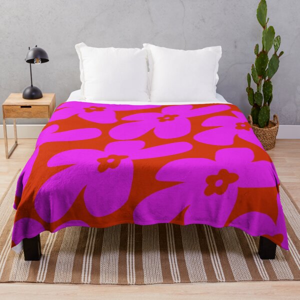 Item preview, Abstract Flowers Pattern 11 in Orange Red Pink designed and sold by nineFlorals.