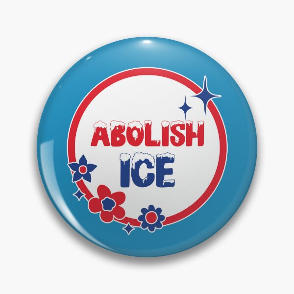 Item preview, Abolish Ice Flowery Vintage Look designed and sold by leftyshirts.