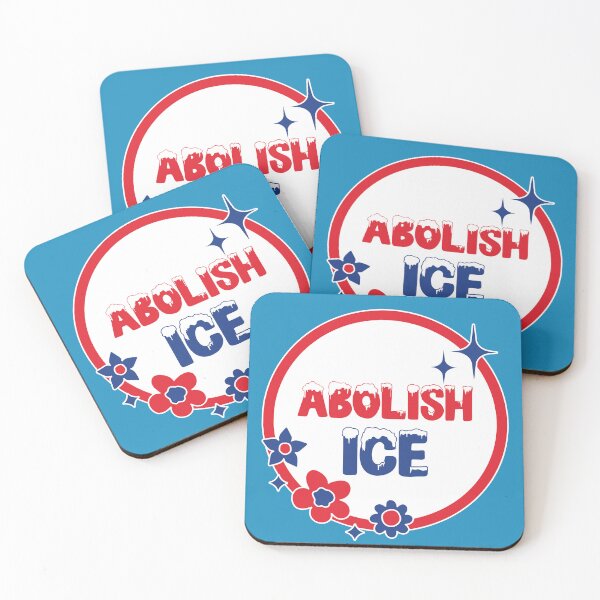 Item preview, Abolish Ice Flowery Vintage Look designed and sold by leftyshirts.