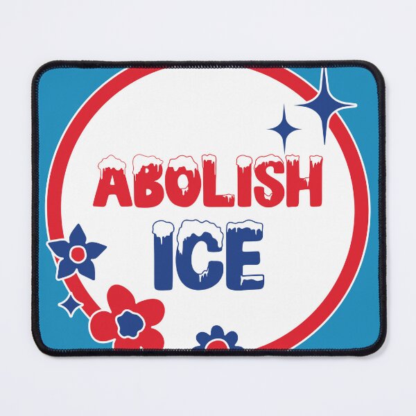 Item preview, Abolish Ice Flowery Vintage Look designed and sold by leftyshirts.