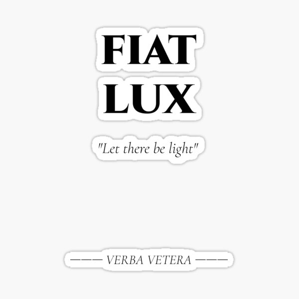 Item preview, Fiat Lux – Latin Quote of Light and Clarity designed and sold by BrushRushX.