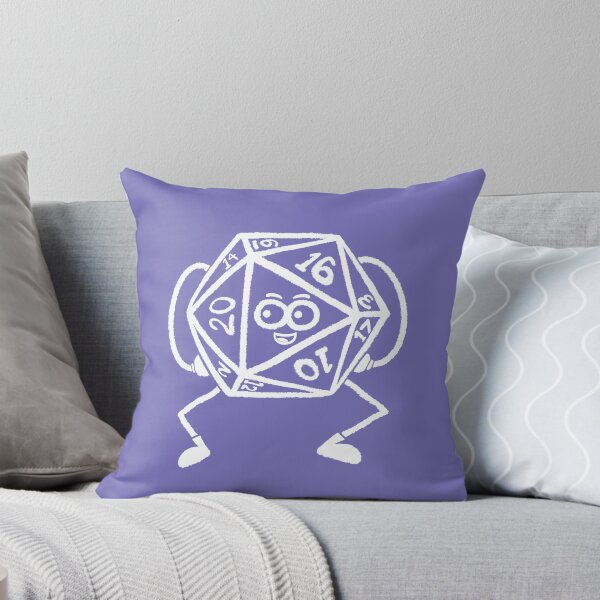 Item preview, D20 CARTOON WHITE designed and sold by JustWantsSleep.