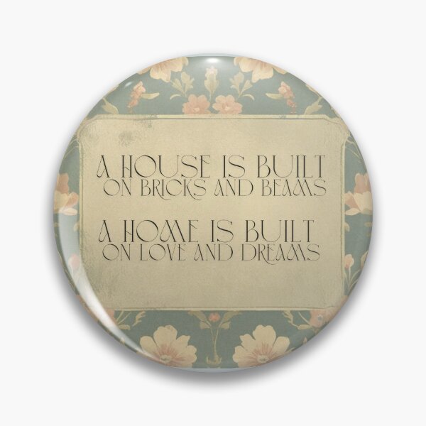 Item preview, A Home is Built on Dreams designed and sold by CraftyWords.