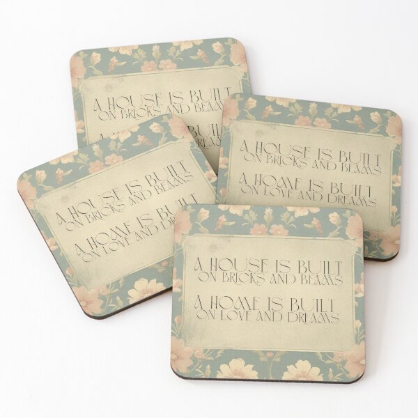 Item preview, A Home is Built on Dreams designed and sold by CraftyWords.