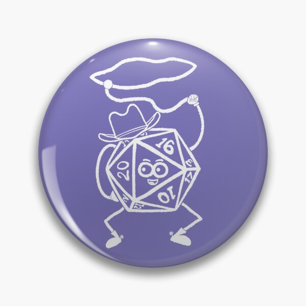 Item preview, D20 COWBOY CARTOON WHITE designed and sold by JustWantsSleep.