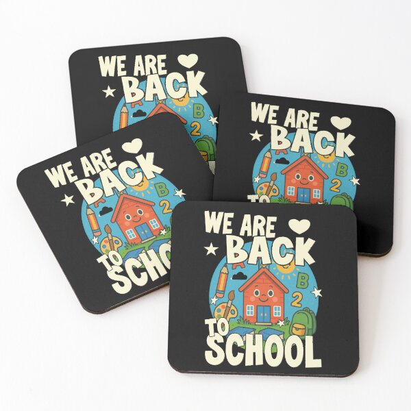 Item preview, WE ARE BACK TO SCHOOL happy kids go back to school to learn and see their friends and play on school yard designed and sold by Jt41.