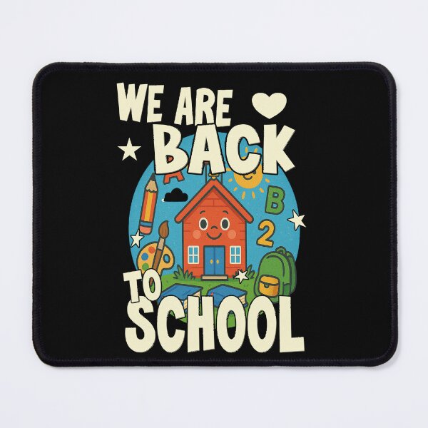 Item preview, WE ARE BACK TO SCHOOL happy kids go back to school to learn and see their friends and play on school yard designed and sold by Jt41.