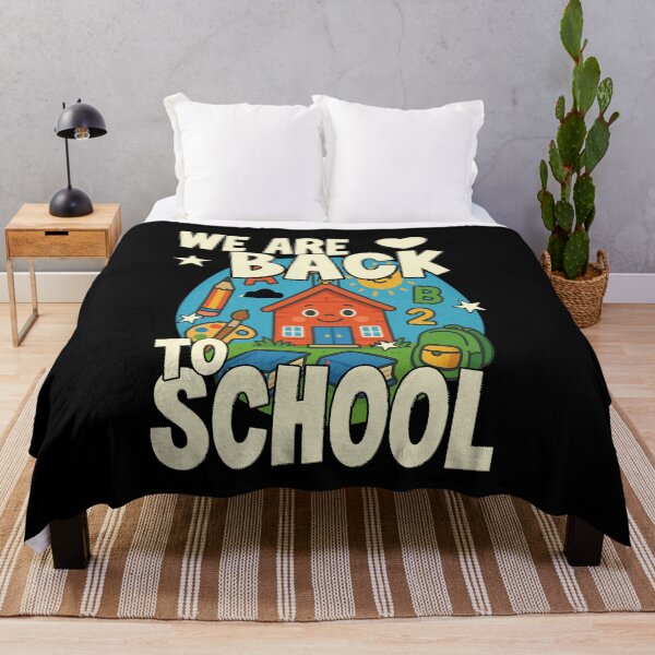 Item preview, WE ARE BACK TO SCHOOL happy kids go back to school to learn and see their friends and play on school yard designed and sold by Jt41.