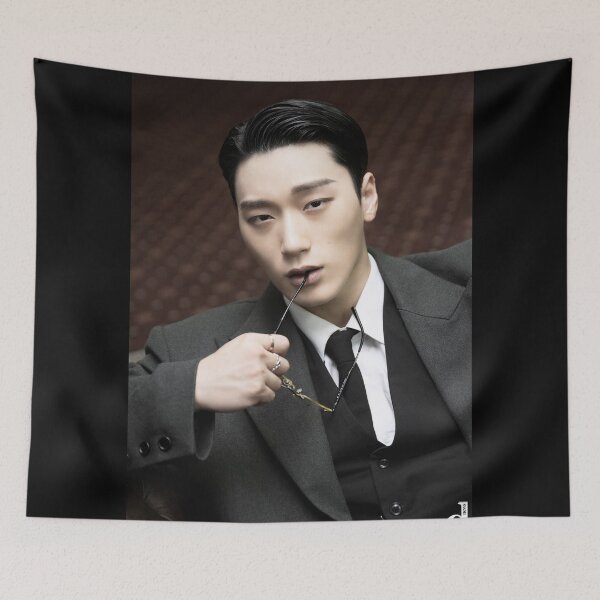 Item preview, daddy Choi San ATEEZ ice on my teeth kpop atiny sexy abs designed and sold by Kpop-Noona.