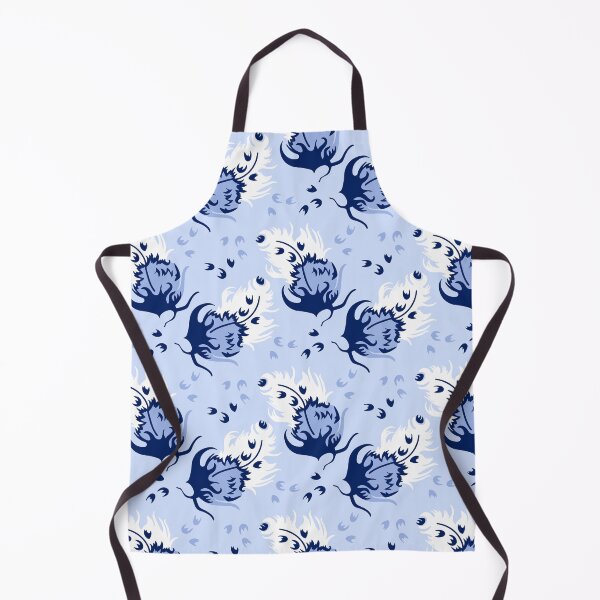 Item preview, Blue Paper Cut Silk Screened Fashion Feather Seamless Repeat designed and sold by Sharon Schwalbe.