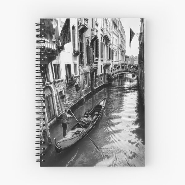 Item preview, A Gondola in Venice In Black and White designed and sold by Kay Brewer.