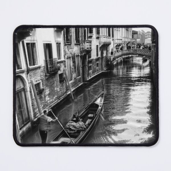 Item preview, A Gondola in Venice In Black and White designed and sold by Kay Brewer.